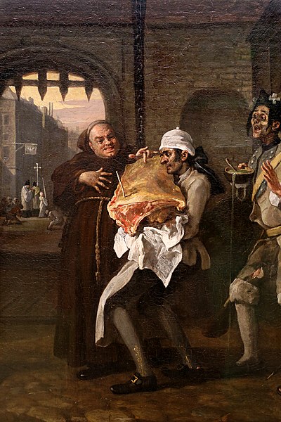 William Hogarth O the Roast Beef of Old England (‘The Gate of Calais’) 1748