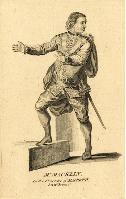 Portrait of the actor Charles Macklin, in character in Shakespeare's 'Macbeth'