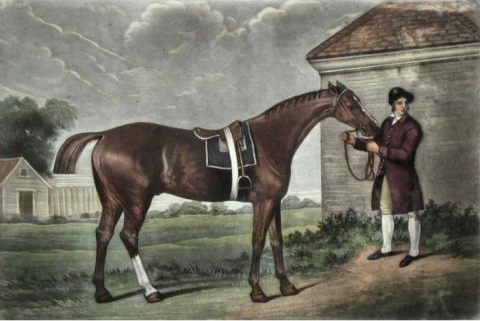 George Stubbs, ‘Eclipse at Newmarket with a Groom and a Jockey’, 1770