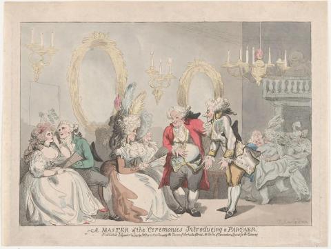 Thomas Rowlandson, ‘A Master of the Ceremonies Introducing a Partner’, Metropolitan Museum of Art, 59.533.500, 1795.