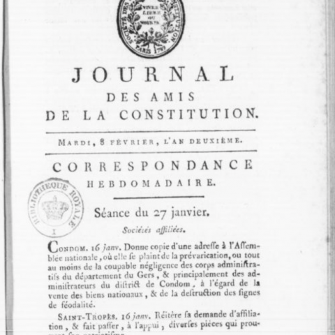 Journal des amis de la constitution, n°11.