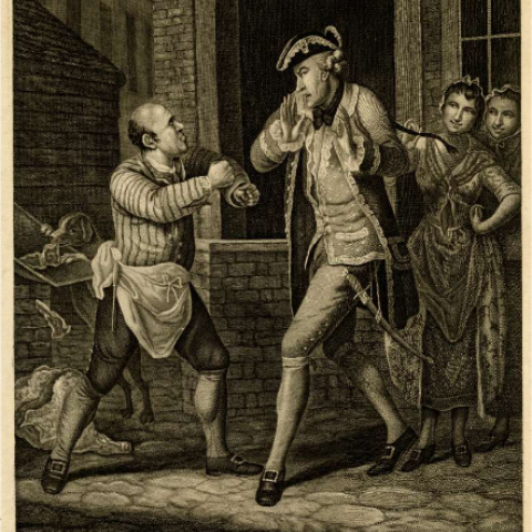 "The Frenchman in London" by Charles White (1770). British Museum 1877,1013.1109.