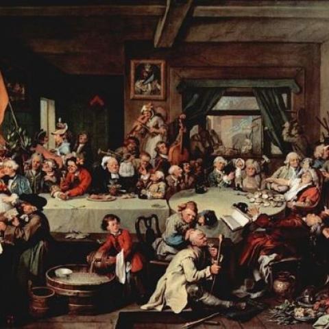 William Hogarth, 'An Election Entertainment, from the series known as 'The Humours of an Election', Wikimedia Commons, 1755. 