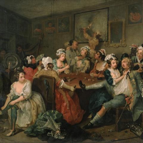 Hogarth, William, ‘The Tavern Scene’, 1732-1735, Sir John Soane’s Museum, SM P42. https://commons.wikimedia.org/wiki/File:William_Hogarth_-_A_Rake%27s_Progress_-_Tavern_Scene.jpg 
