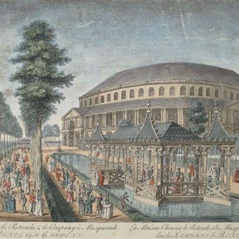Thomas Bowles, ‘The Rotunda at Ranelagh Gardens in Chelsea near (now in) London’, Wikimedia Commons, 1754