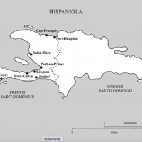Map of Saint Domingue, undated