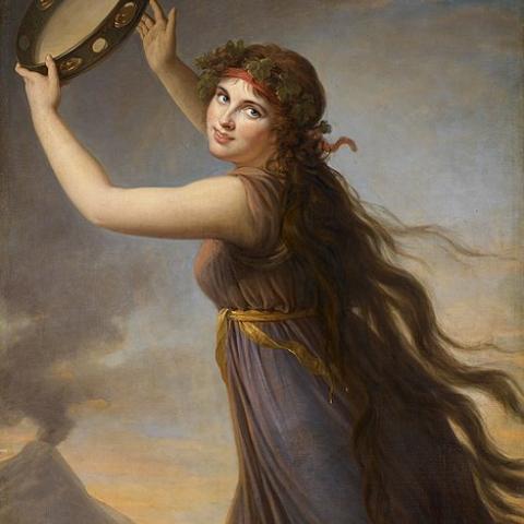 Elisabeth Louise Vigée Le Brun, 'Portrait of Emma, Lady Hamilton as a Bacchante', Wikimedia Commons, Walker Art Gallery, LL 3527, 1790.