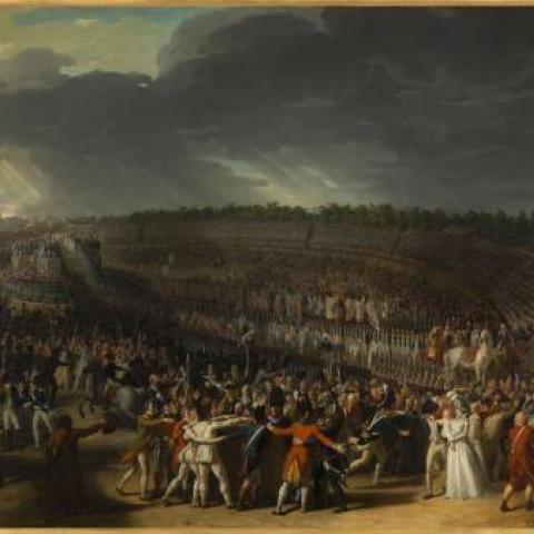 Charles Thévenin, ‘La fête de la Fédération, le 14 juillet 1790’, © National Portrait Gallery, NPG 4997, 1792.