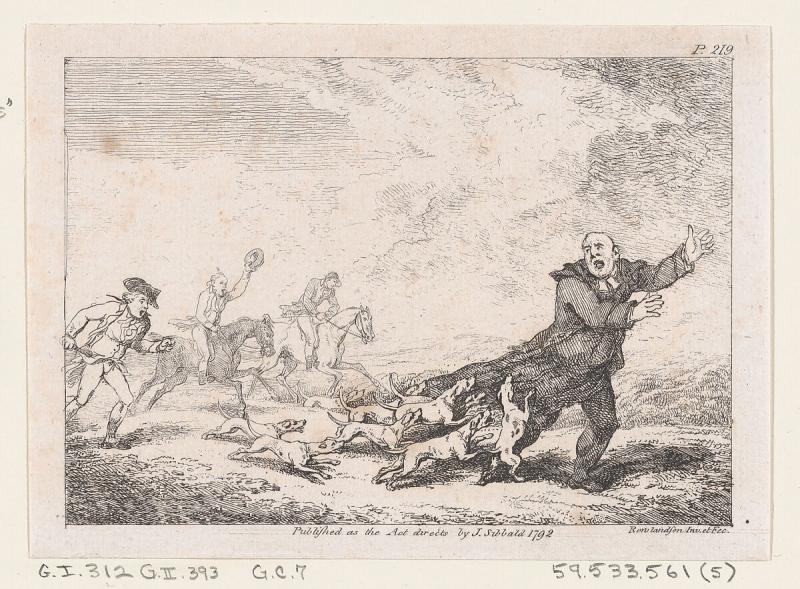 Parson Adams in a Perilous Hunting Adventure, 1792