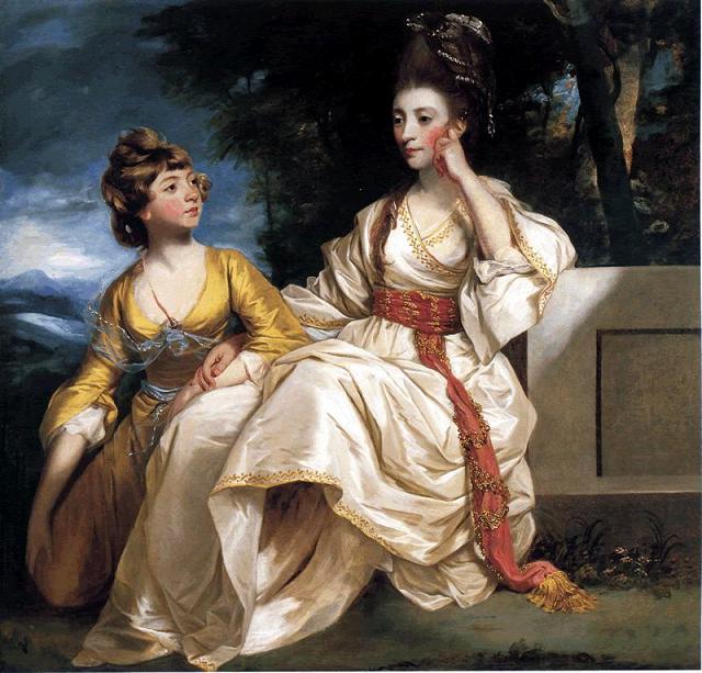 Sir Joshua Reynolds, Portrait of Hester Thrale and her daughter Hester (c. 1777), Beaverbrook Art Gallery, New Brunswick, Canada.