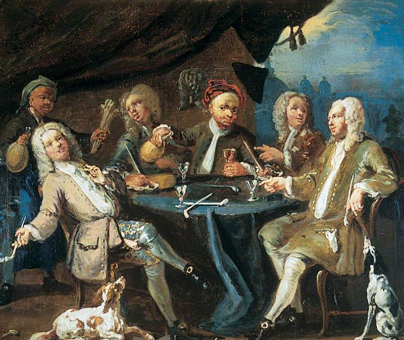 William Hogarth, The Kit Kat Club,  Lotherton Hall, Leeds Museums and Galleries