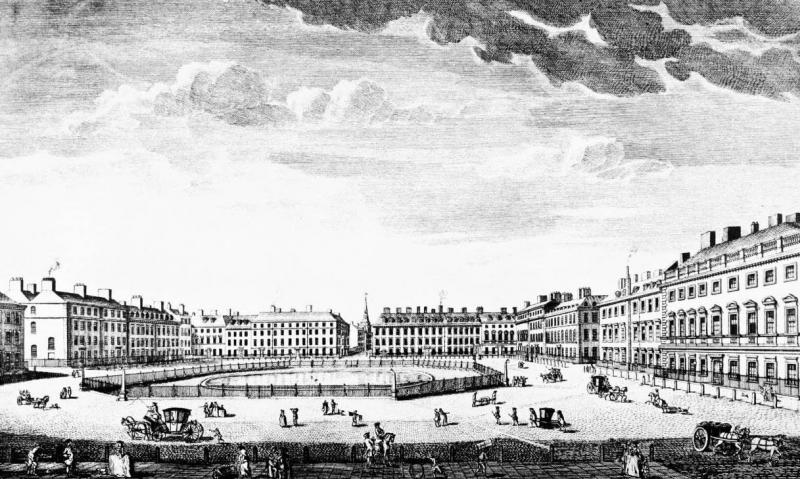  J. Bowles's view of St. James's Square, London circa 1752