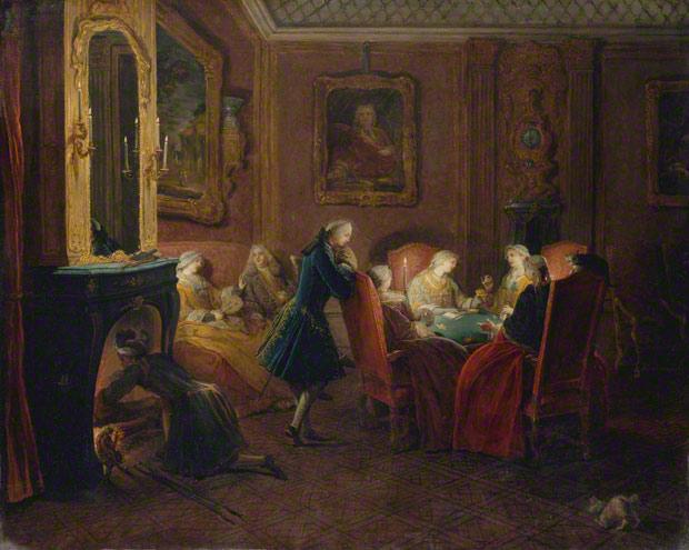  Interior with Card Players, about 1752, Pierre-Louis Dumesnil, Oil on canvas. The Metropolitan Museum of Art, Bequest of Harry G. Sperling, 1971 (1976.100.8). Image copyright © The Metropolitan Museum of Art / Art Resource, NY.