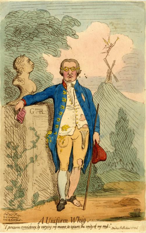 James Gilray, A Uniform Whig [1791] © Trustees of the British Museum