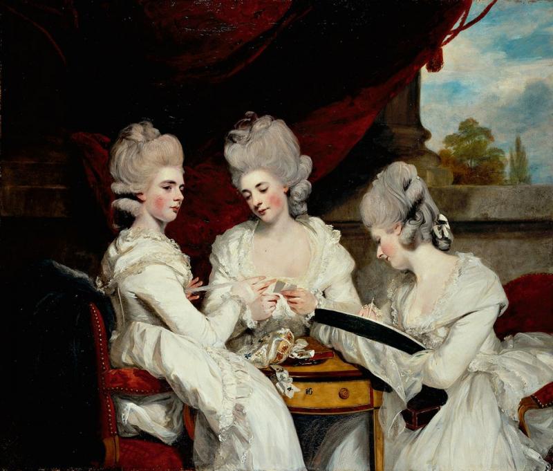  Walpole's nieces at Strawberry Hill, by Joshua Reynolds (1781). 