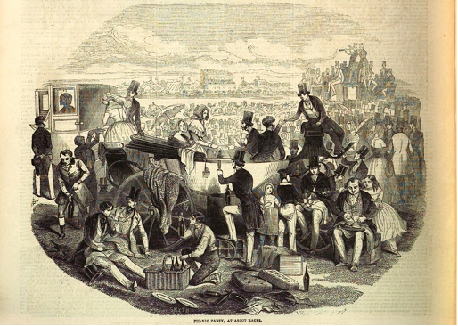 Pic-nic Party, At Ascot Races’, The Illustrated London News (London, vol.1, Jan-Jun 1844, p. 368)