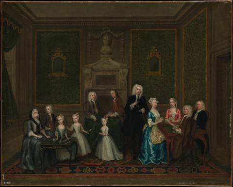 Charles Philips, ‘The Strong Family’, Metropolitan Museum of Art, 44.159, 1732. 