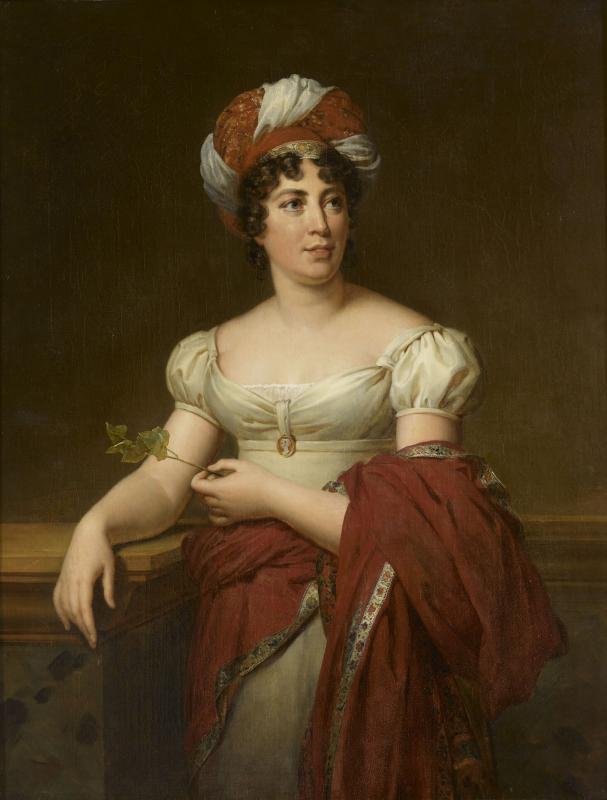 Marie-Éléonore Godefroid d’après François Gérard, ‘Portrait de Madame de Staël’, Château de Versailles, MV 4784, c. 1818-1849.
