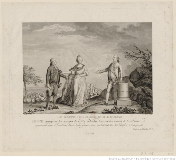 Gaucher, Charles-Étienne, ‘Le Rappel de Monsieur Necker’, BnF Gallica, 1788.