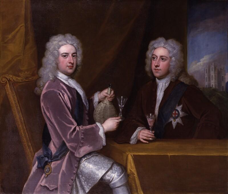 Sir Godfrey Kneller, Bt, ‘Thomas Pelham-Holles, 1st Duke of Newcastle-under-Lyne; Henry Clinton, 7th Earl of Lincoln’, © National Portrait Gallery, London, NPG 3215, 1721.