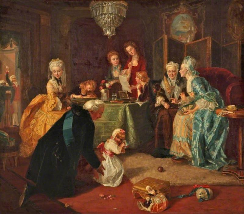 Henrietta Ward, 'The Queens Lodge, Windsor, in 1786', 1872, Walker Art Gallery.