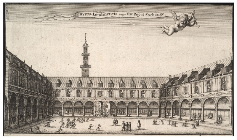 Wencelus Hollar, ‘The Royal Exchange’, Met Museum, 29.102.128, 1647.