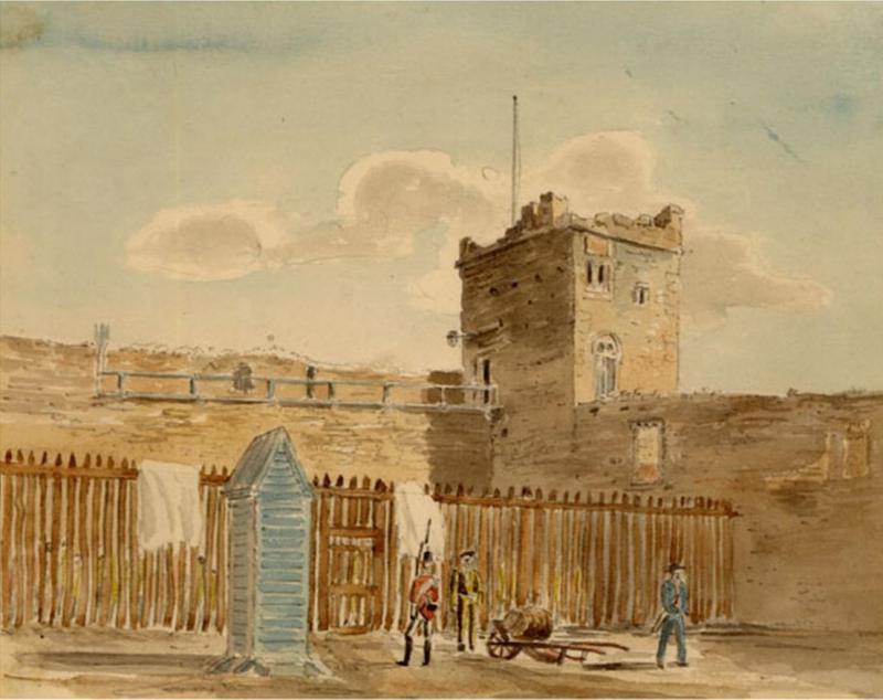 Captain John Durrant, 'A watercolour of Portchester Castle', Hampshire Cultural Trust, HMCMS:FA1990.23.129, 1802-1813.