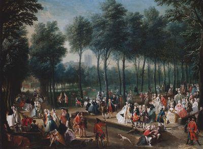 Joseph Nickolls, 'St James's Park and The Mall c. 1745', Royal Collection Trust, RCIN 405954, c. 1745.