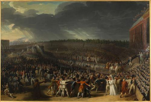 Charles Thévenin, ‘La fête de la Fédération, le 14 juillet 1790’, © National Portrait Gallery, NPG 4997, 1792.