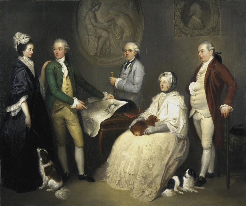 Franciszek Smuglevicz, ‘James Byres of Tonley and members of his family’, c. 1780, Scottish National Portrait Gallery, Edinburgh, PG 2601.