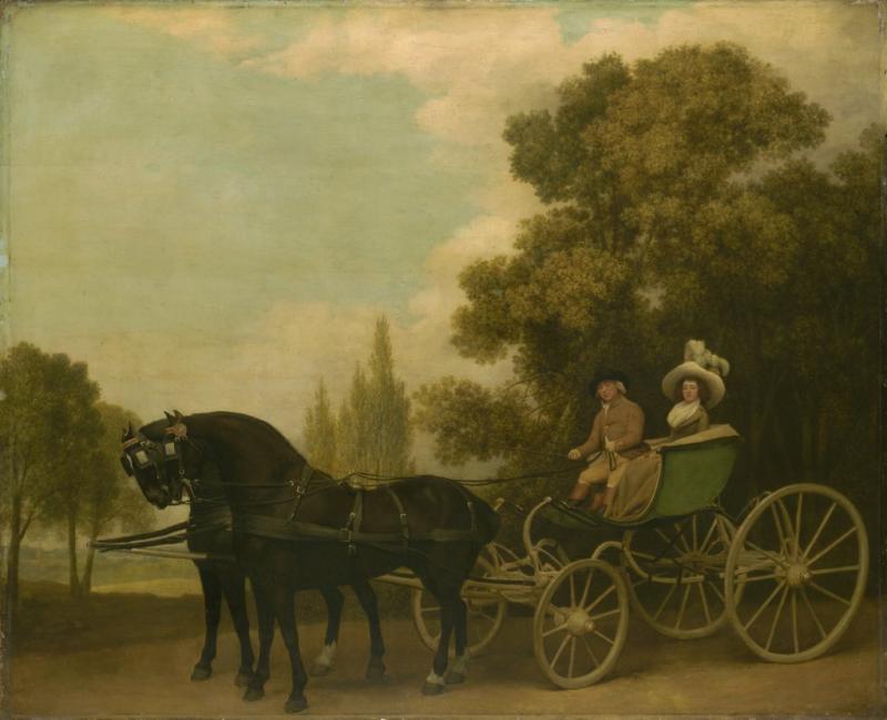 George Stubbs, ‘A Gentleman Driving a Lady in a Phaeton’, 1787, The National Gallery, NG3529.