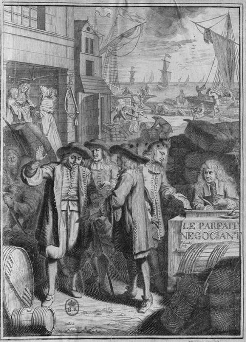 Le Parfait négociant, ou Instruction générale pour ce qui regarde le commerce de toute sorte de marchandises, tant de France que des pays estrangers... par le sieur Jacques Savary, 1675, L. Billaine, Paris.