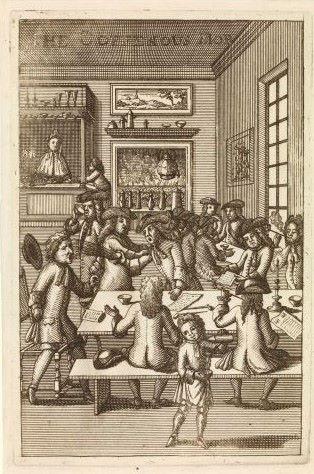 ‘The Coffeehous Mob’ (c. 1710), frontispiece to Edward Ward, The Fourth Part of Vulgus Britannicus: or the British Hudibras, (35.5 x 26.2 cm), British Museum [BM] Department of Prints and Drawings, Catalogue of English Cartoons and Satirical Prints, 1320–1832, [BM Sat.] 1539