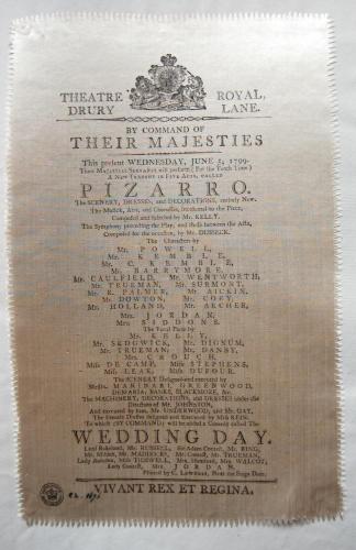 ‘Playbills printed on silk, prefaced by note by Banks’, The British Museum, ©The Trustees of the British Museum, 1612984365.